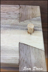 Apron Dovetail Joint with Trenail image